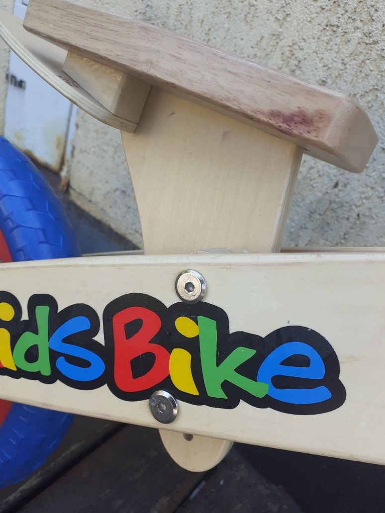 Rowerek biegowy drewniany kids bike 3+