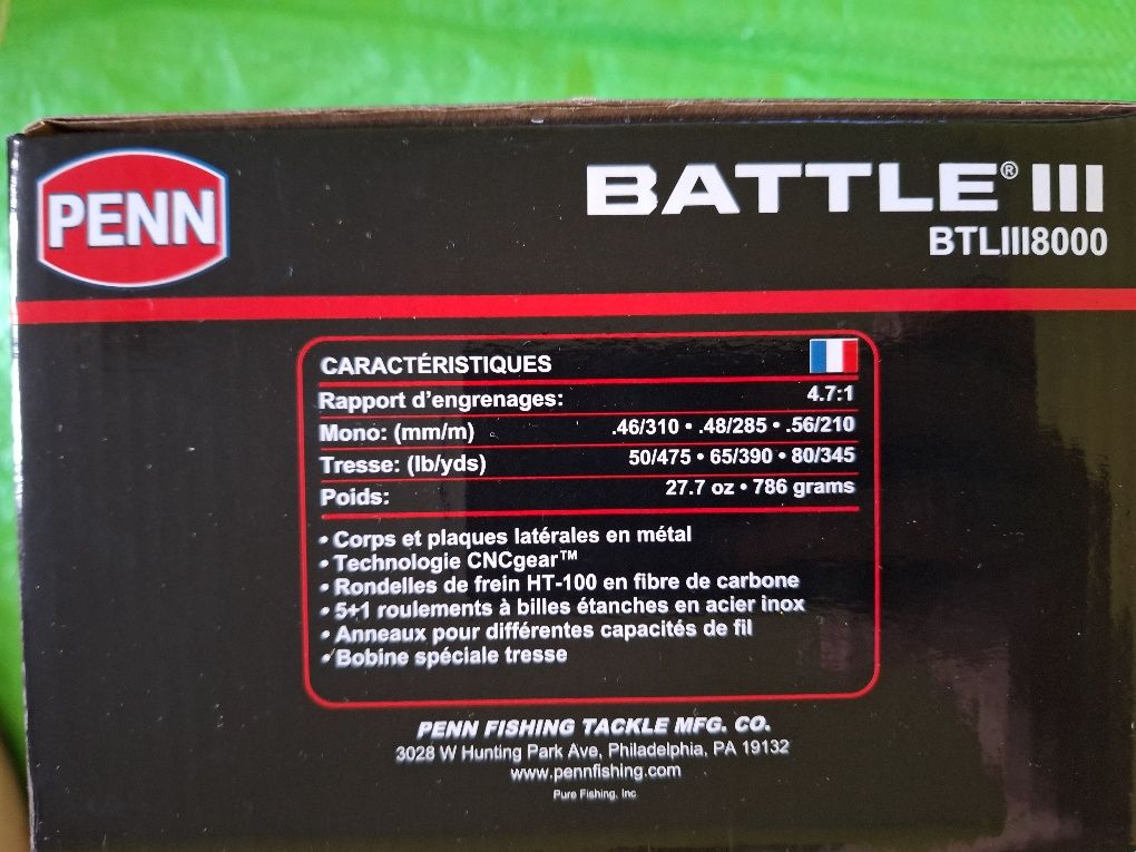 Kołowrotek Penn Battle 8000 Sum Halibut Norwegia