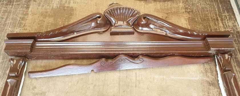 Drzwi dębowe zewnętrzne wejściowe dwuskrzydłowe drewniane rzeźbione