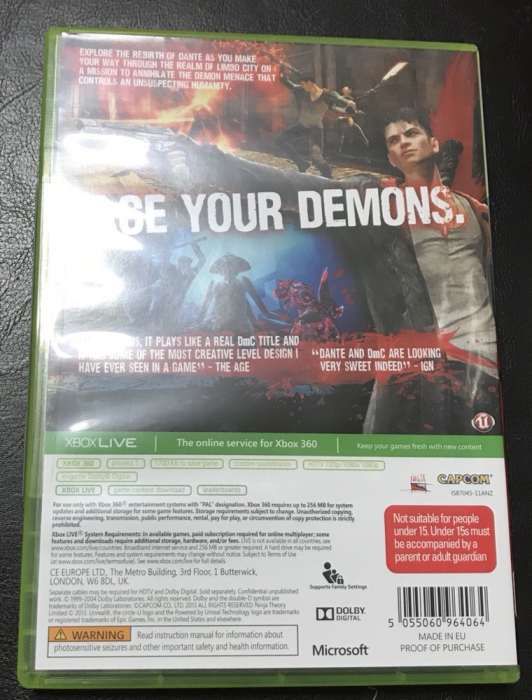 DMC Devil May Cry xbox 360