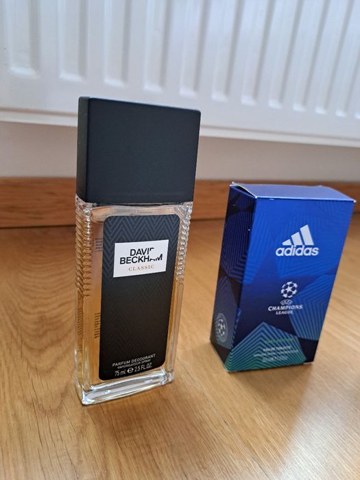 Zestaw nowych wód perfumowanych Adidas David Beckham i  krem do twarzy