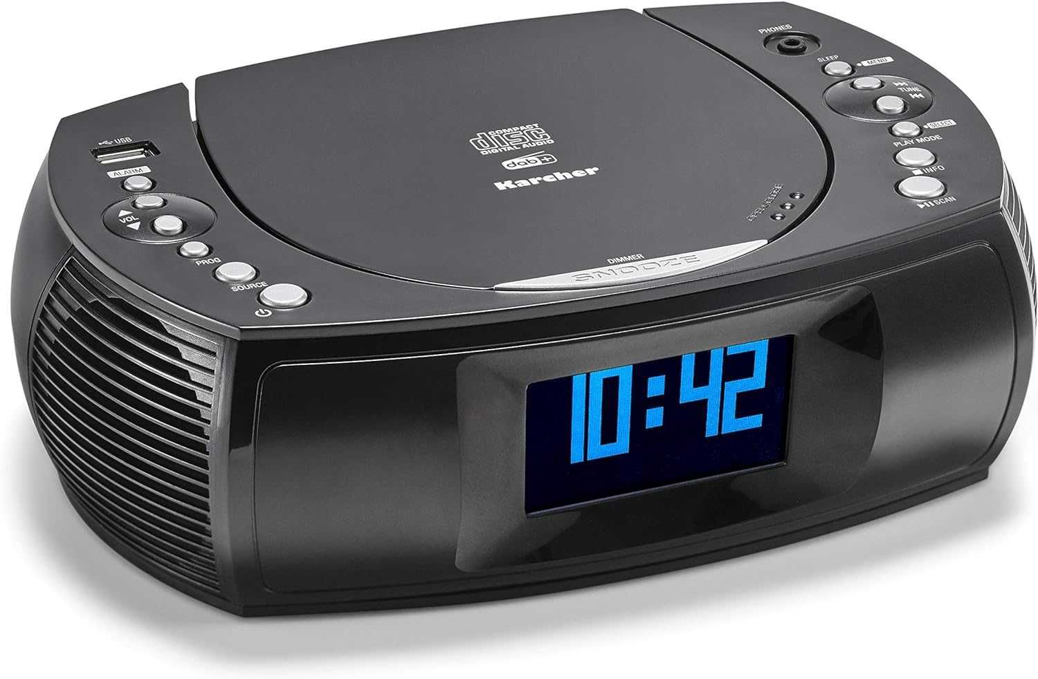 Radioodtwarzacz CD z budzikiem Karcher UR1309D z DAB+Gwarancja 12 m-cy