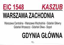 Tablica relacyjna PKP - EIC Kaszub