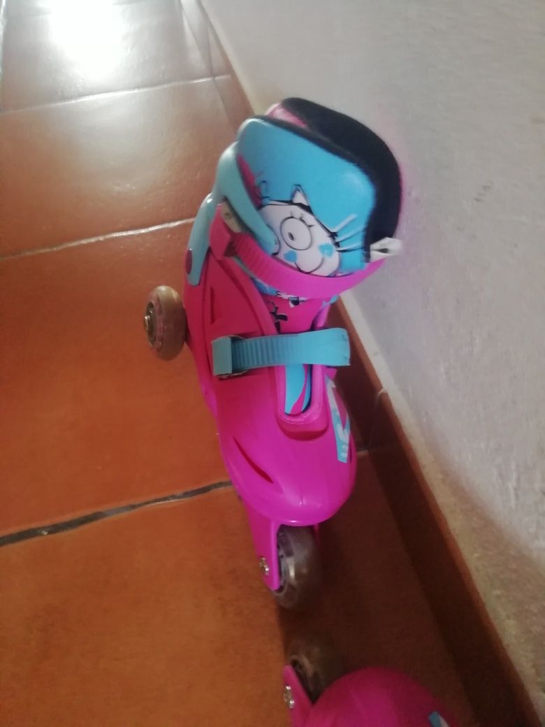 Patins em linha.