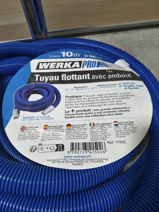 Pływający wąż basenowy Werka Pro 10m