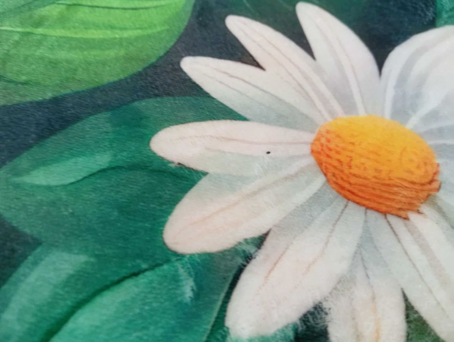 Dywanik łazienkowy z kwiatami rumianku