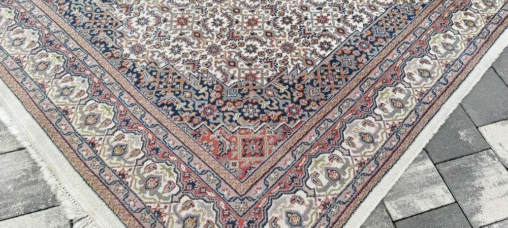 Bidjar ręcznie tkany dywan wełniany 260 x 166 cm wełna piękny