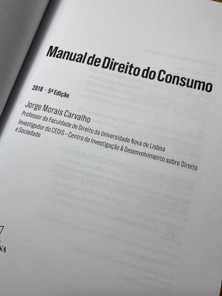 Manual do Direito do Consumo - Jorge Morais Carvalho 5 edição