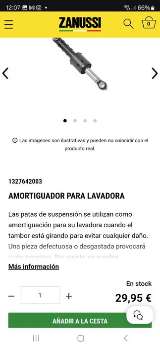 Vendo todas estas partes de lavadora zanussi