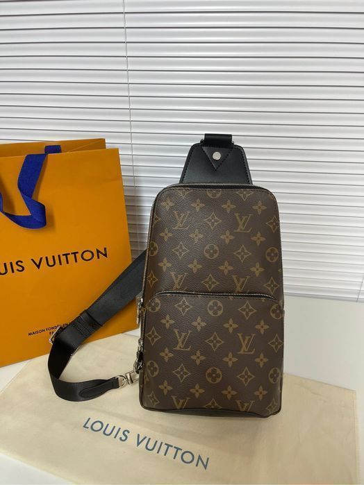 Louis Vuitton avenue сумка мужская оригинал коричневая monogram shadow