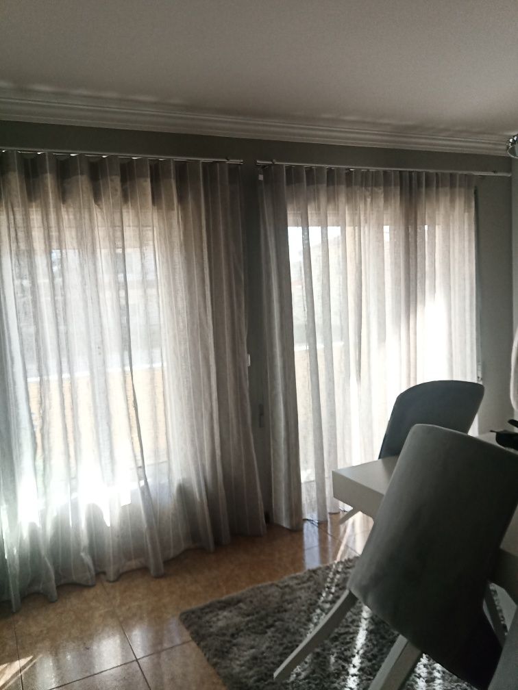 Cortinados fita onda + calhas