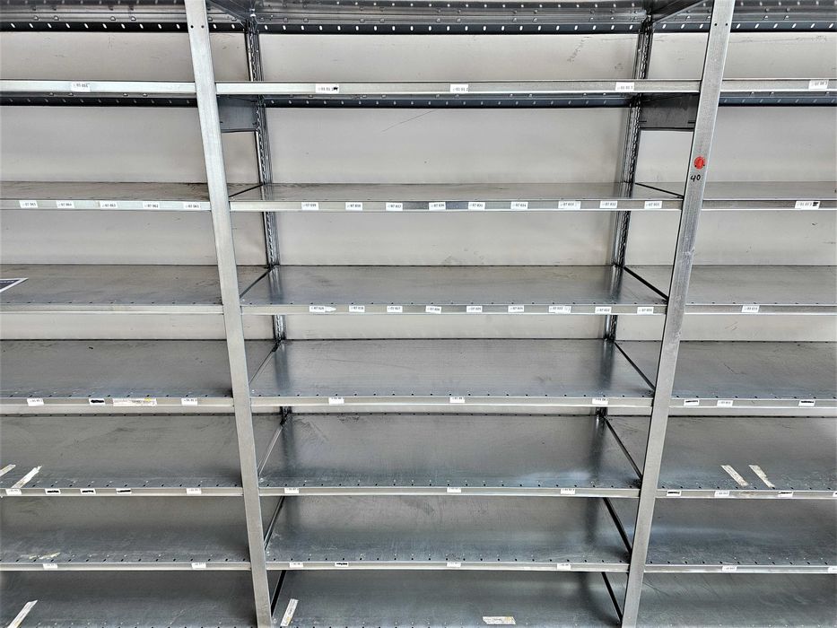 Regał Magazynowy 50x210x393/21p Metalowy Ocynk Garaż Warsztat Piwnica