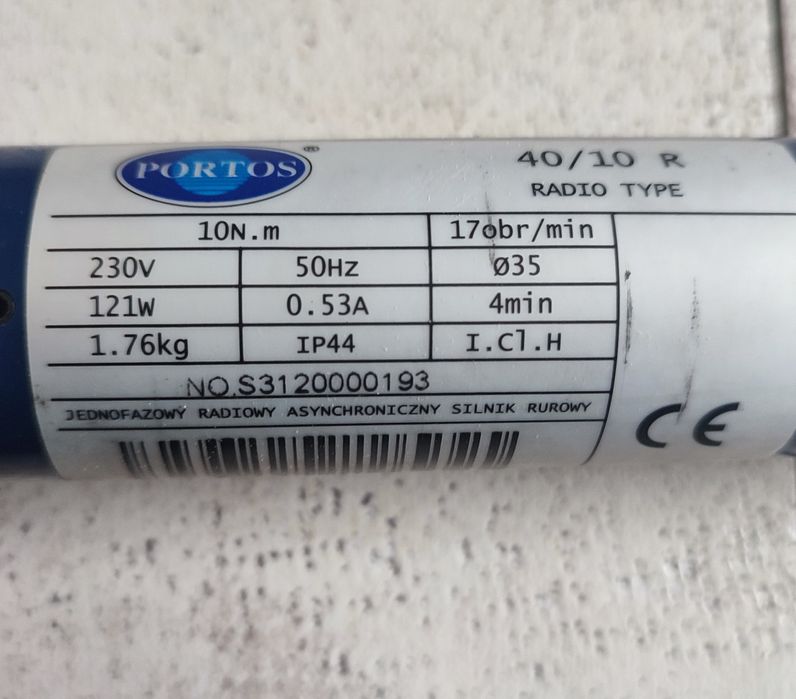 Napęd silnik do rolety z pilotem RF