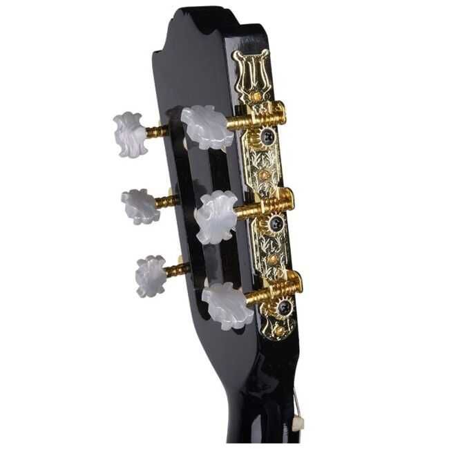 NN BD 36 gitara klasyczna do nauki 3/4 CZARNA + 3 kostki gratis