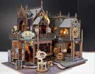 Miniatura Loja Mágica com Iluminação - Feita à mão