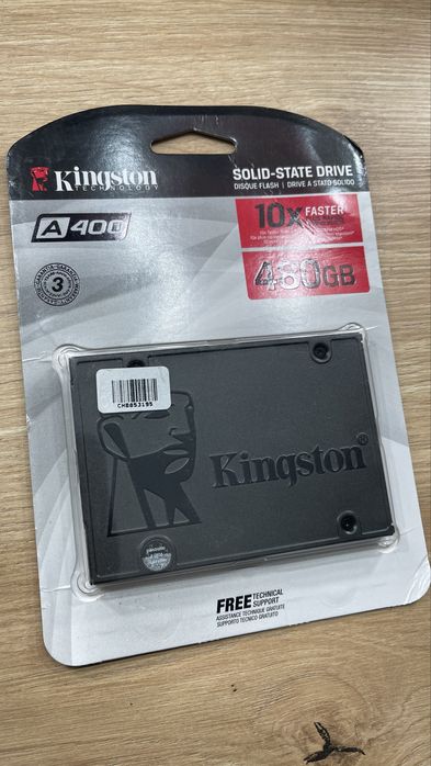 SSD-накопитель Kingston SSDNow A400 2.5 SATA III 480GB (SA400S37/480G)
