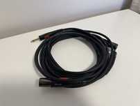 Kabel mikrofonowy Proel Die Hard XLR m - TRS, 3m - 2 sztuki