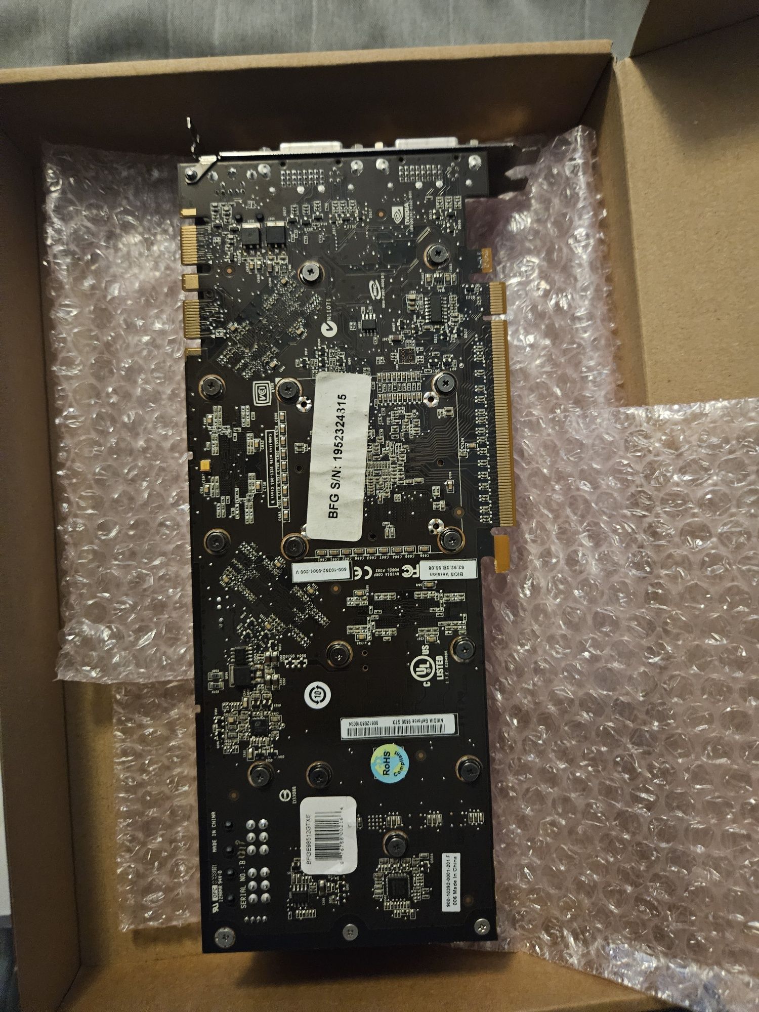 Geforce 9800 GTX 512MB BFG Tech sprawny idealna do retro PC