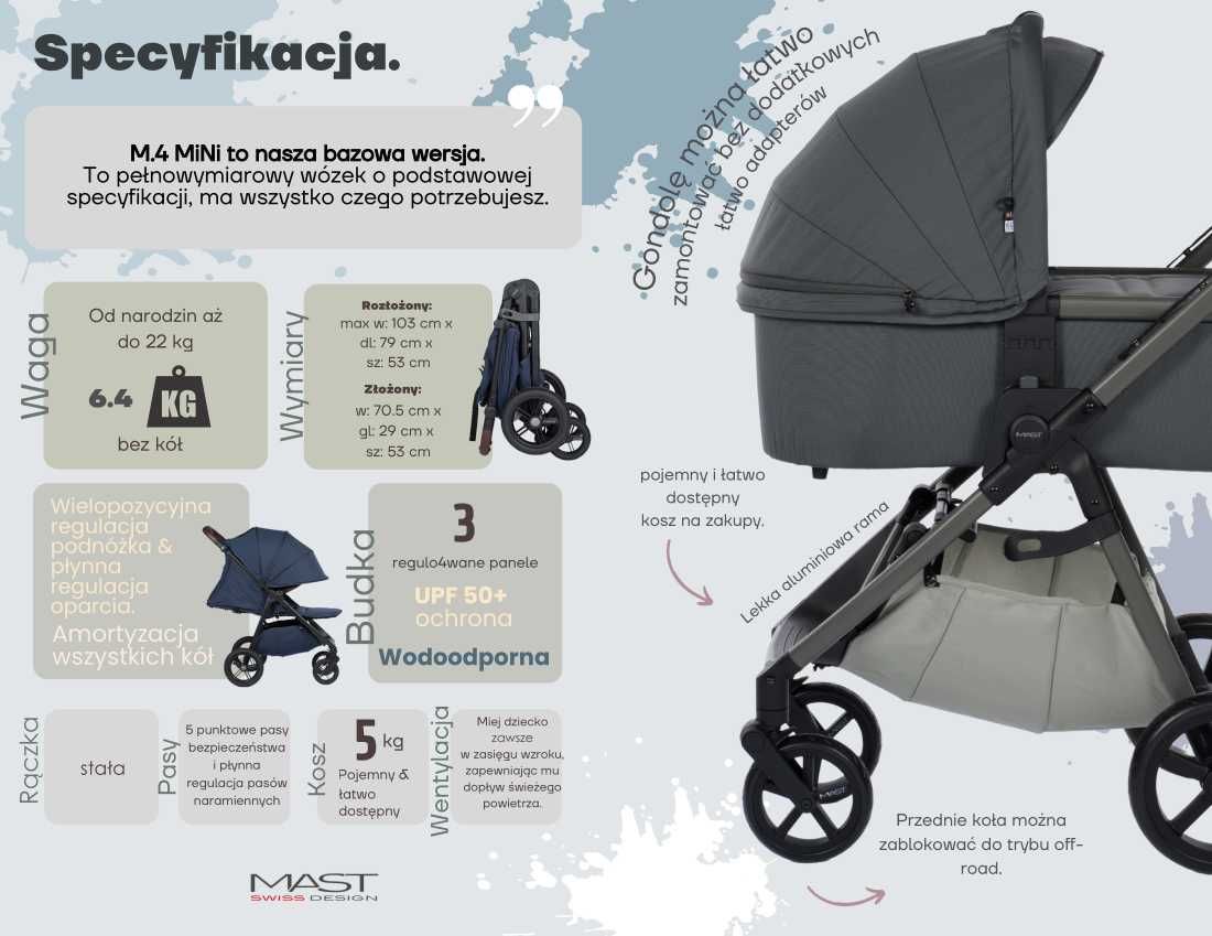 Swiss Design – Mast M4 mini koła light