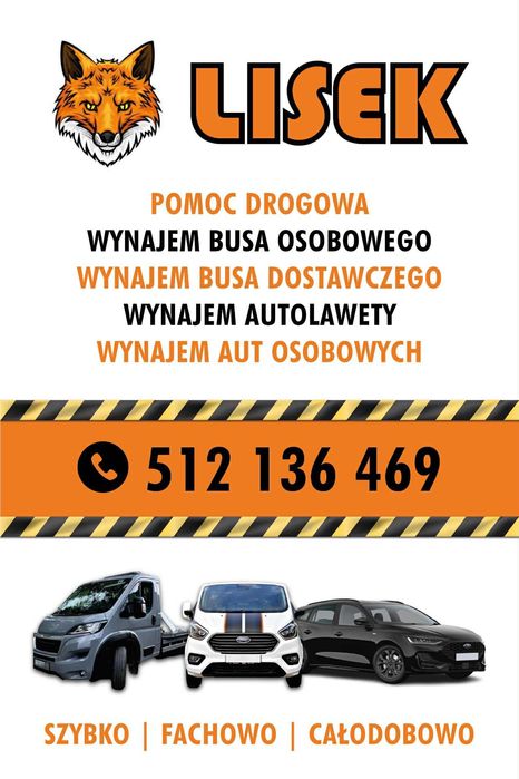 Auto wynajem laweta bus osobówki