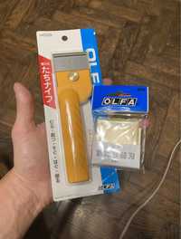 Нож для кожи Olfa B56 с тремя ножами Япония