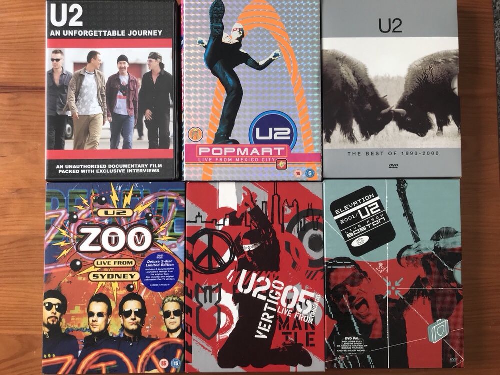 Dvds U2 como novos