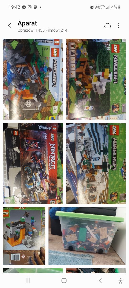 Klocki Lego Minecraft  ninjago 1 zestaw city