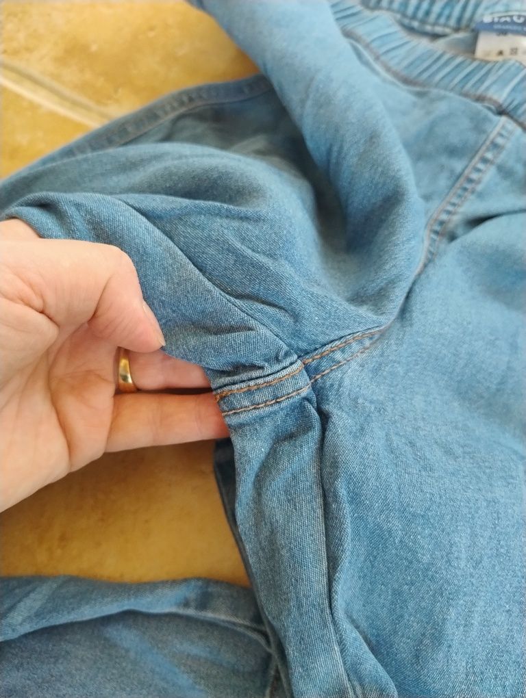 Spodnie 38 legginsy jeans bawełna