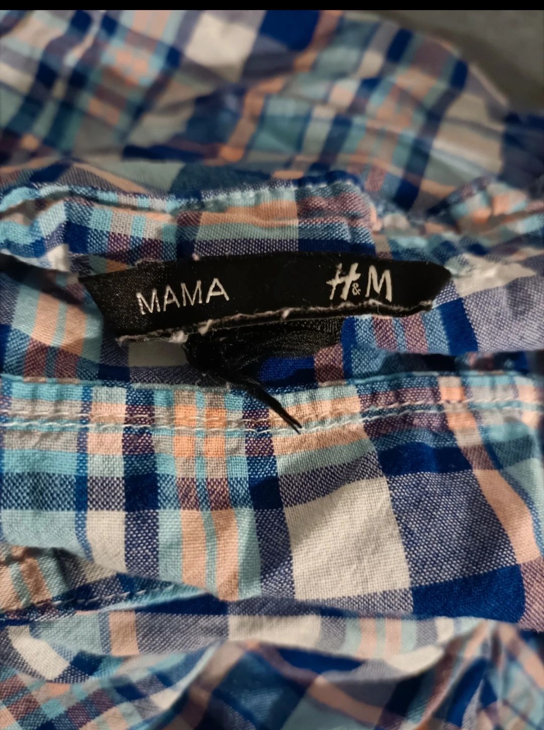 Krótka bluzka ciążowa do karmienia z kołnierzykiem H&M Mama
