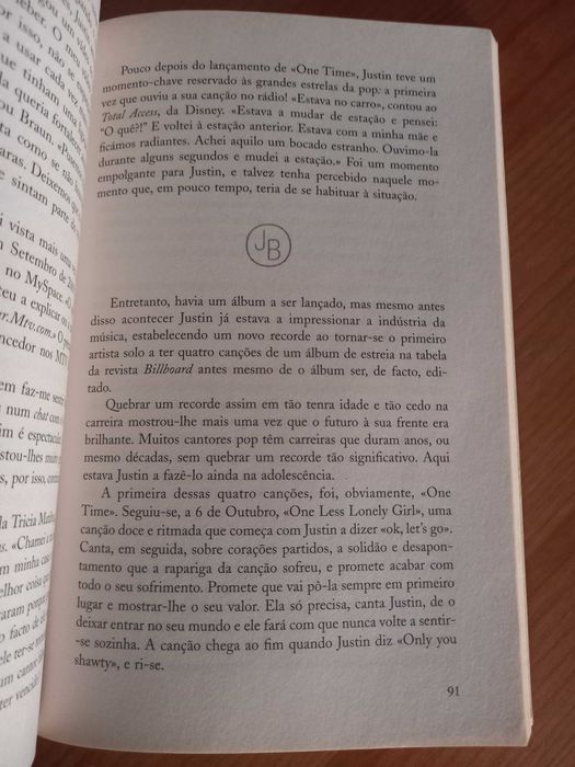Livro Justin Bieber