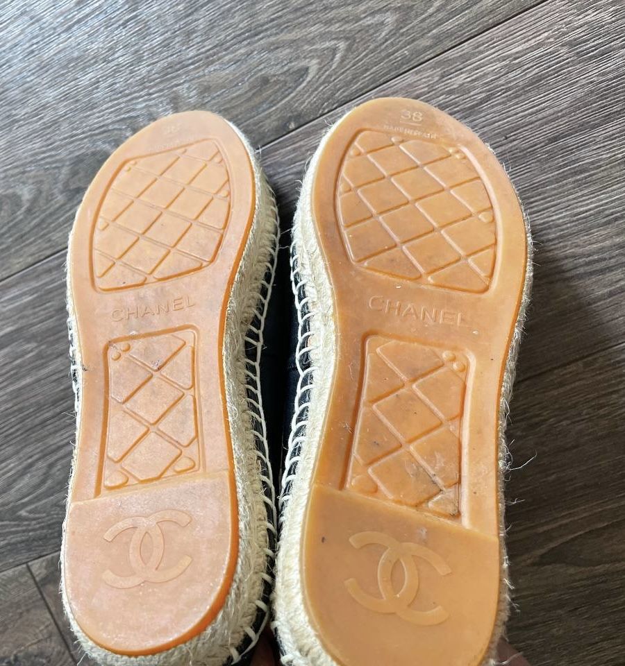 Chanel кожаные эспадрильи оригинал