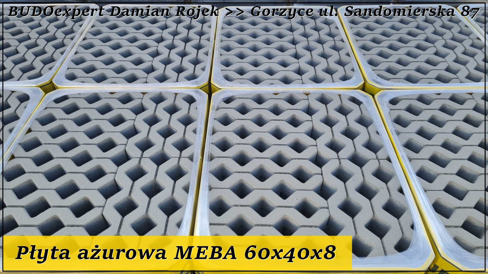Płyta EKO ażurowa betonowa MEBA skarpowa chodnikowa na podjazd