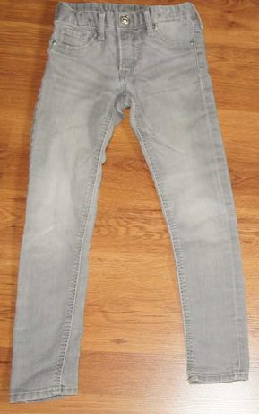 H&M spodnie jeans rurki elastyczne 110-116
