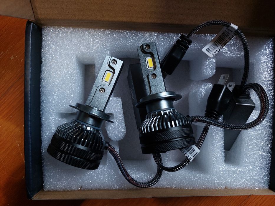 LED лампи H7, 4300K, нові