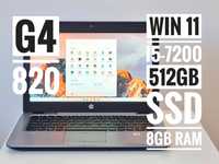 HP EliteBook G4 820 Windows 11 I5-7200U 512Gb SSD 8gb RAM