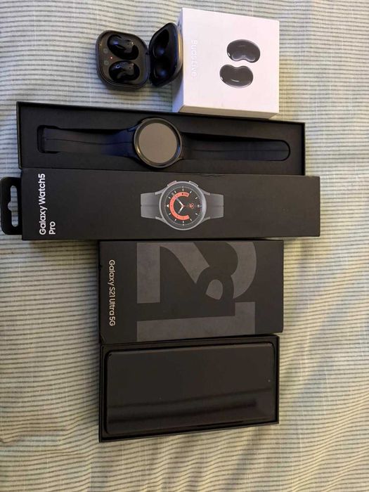 Samsung S21 Ultra+ Galaxy Watch 5 Pro+ earphones bud samsung