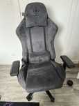 Fotel Gamingowy Deltaco Gaming GAM-121-DG do 130kg Alcantara Szary