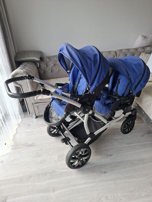 Wozek bebetto 42 3w1 blizniaczy dla bliźniakow duo podwójny rok po rok
