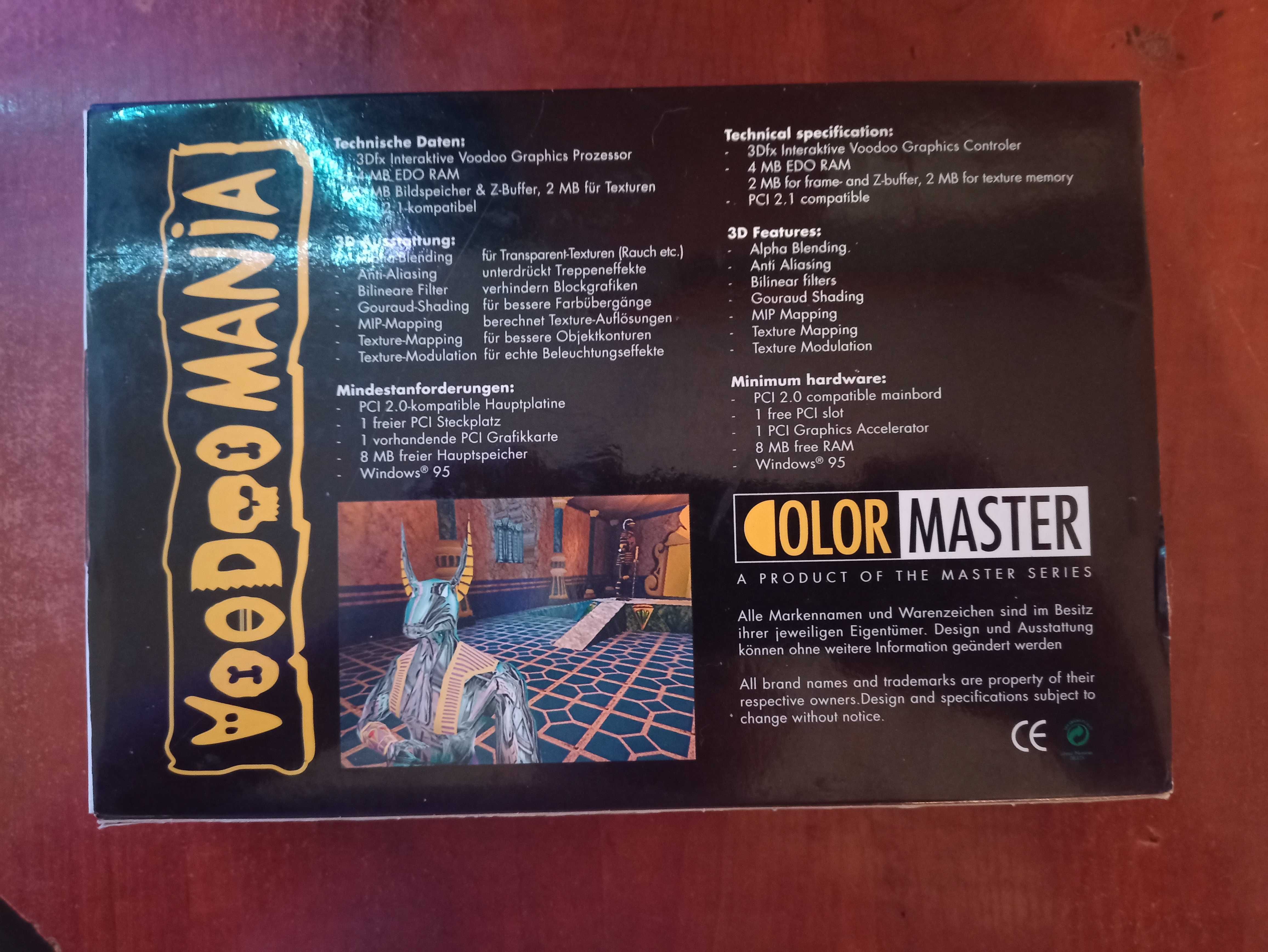 Ретро відеокарта Colormaster Voodoomania 3DFX Voodoo 1 4mb