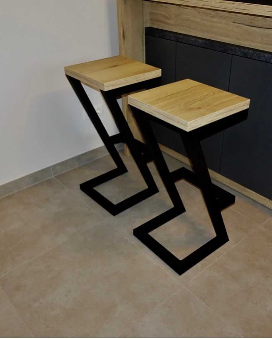Solidny Hoker Barowy LOFT - stołek , krzesło, taboret 75 cm lub 65 cm
