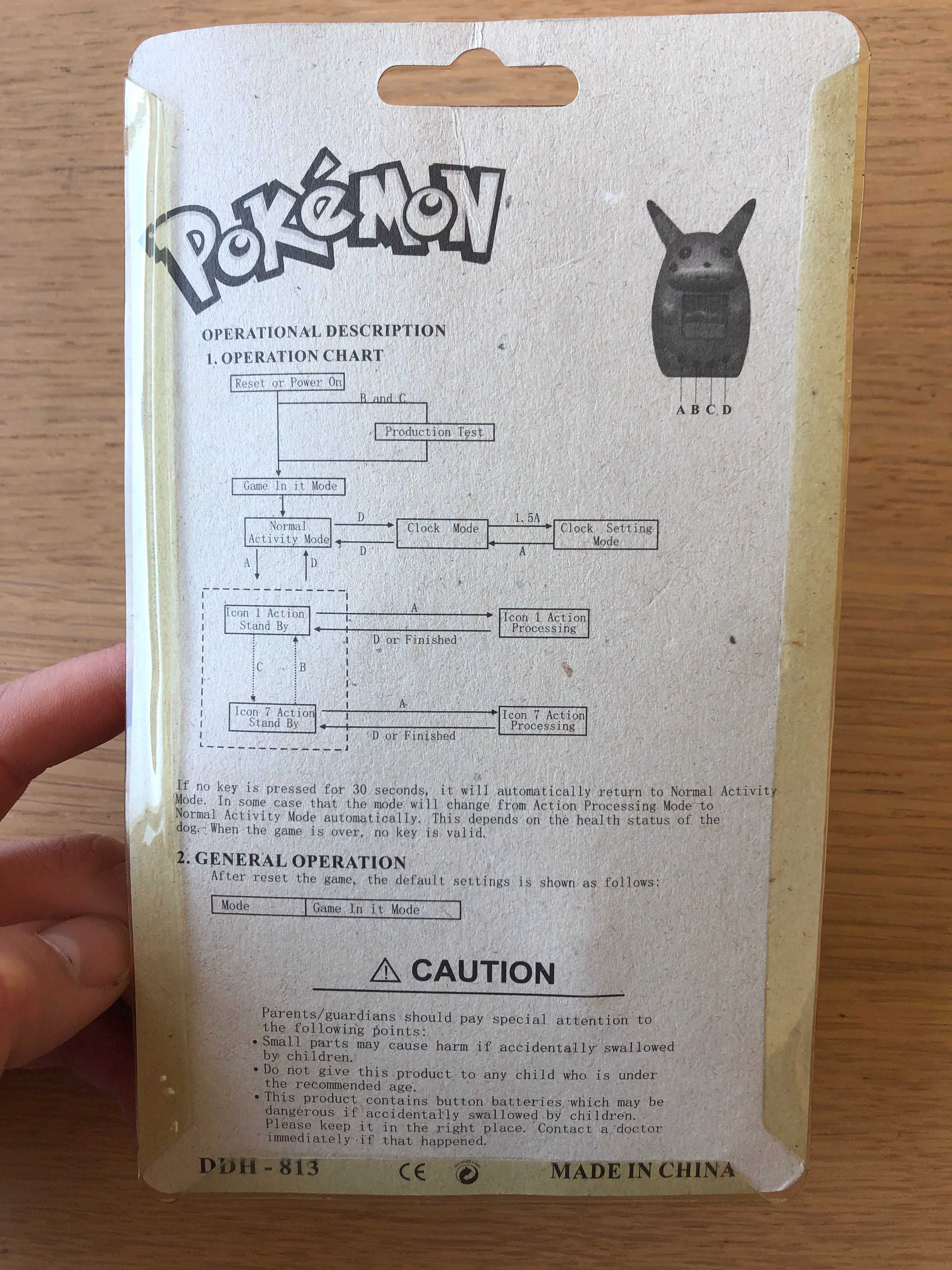 Pokemon Tamagotchi Pikachu Funcional