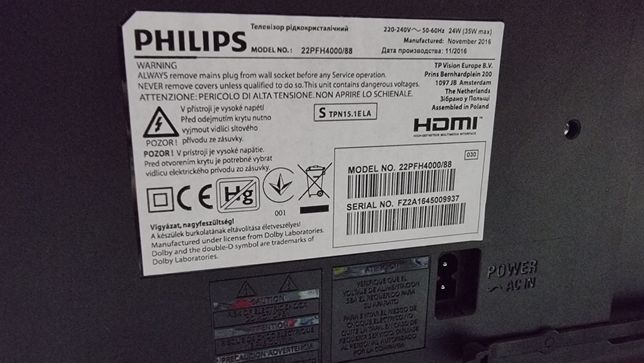 Tv Philips 22PFH4000/88
