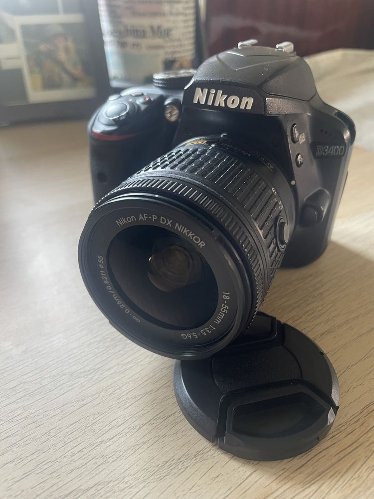 Câmara Nikon D3400 + lente 18-55