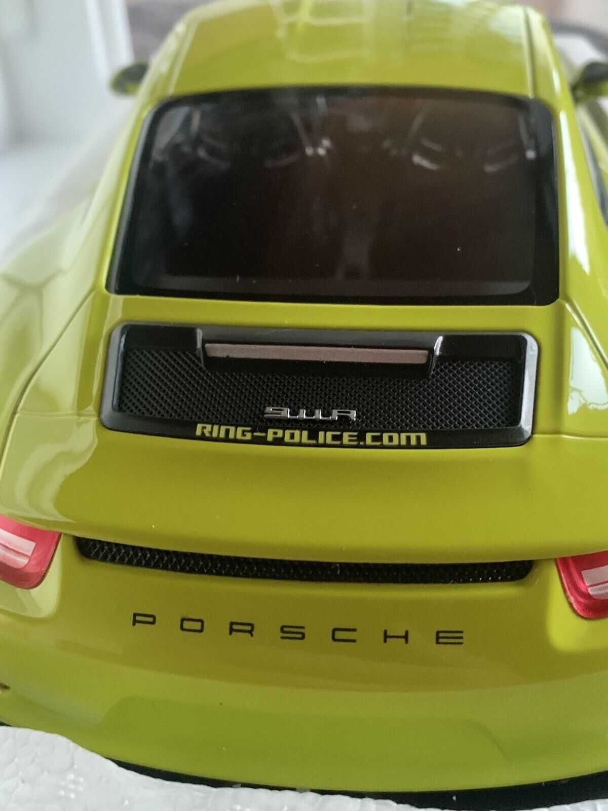 Miniatura 1:12- Porsche 911 (991) R Ring Police 2016 Minichamps