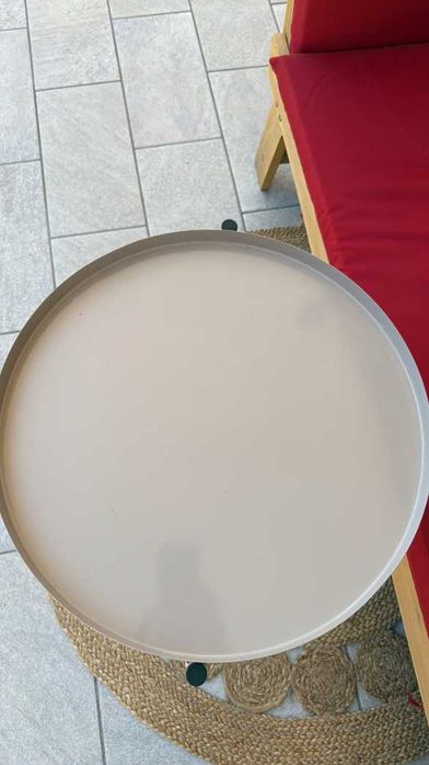 Mocny Metalowy Stolik Kawowy Trwały 38x50 cm Dom Salon Ogród Prezent