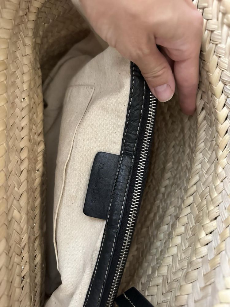 Massimo Dutti велика сумка плетена соломʼяна