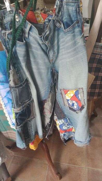 Bermudas exclusivas em Patchwork