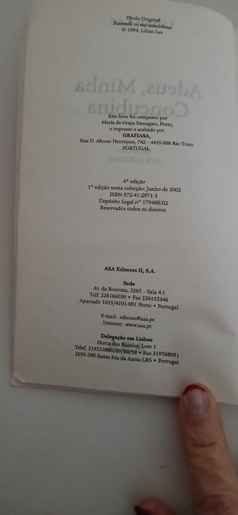 Adeus, minha concubina