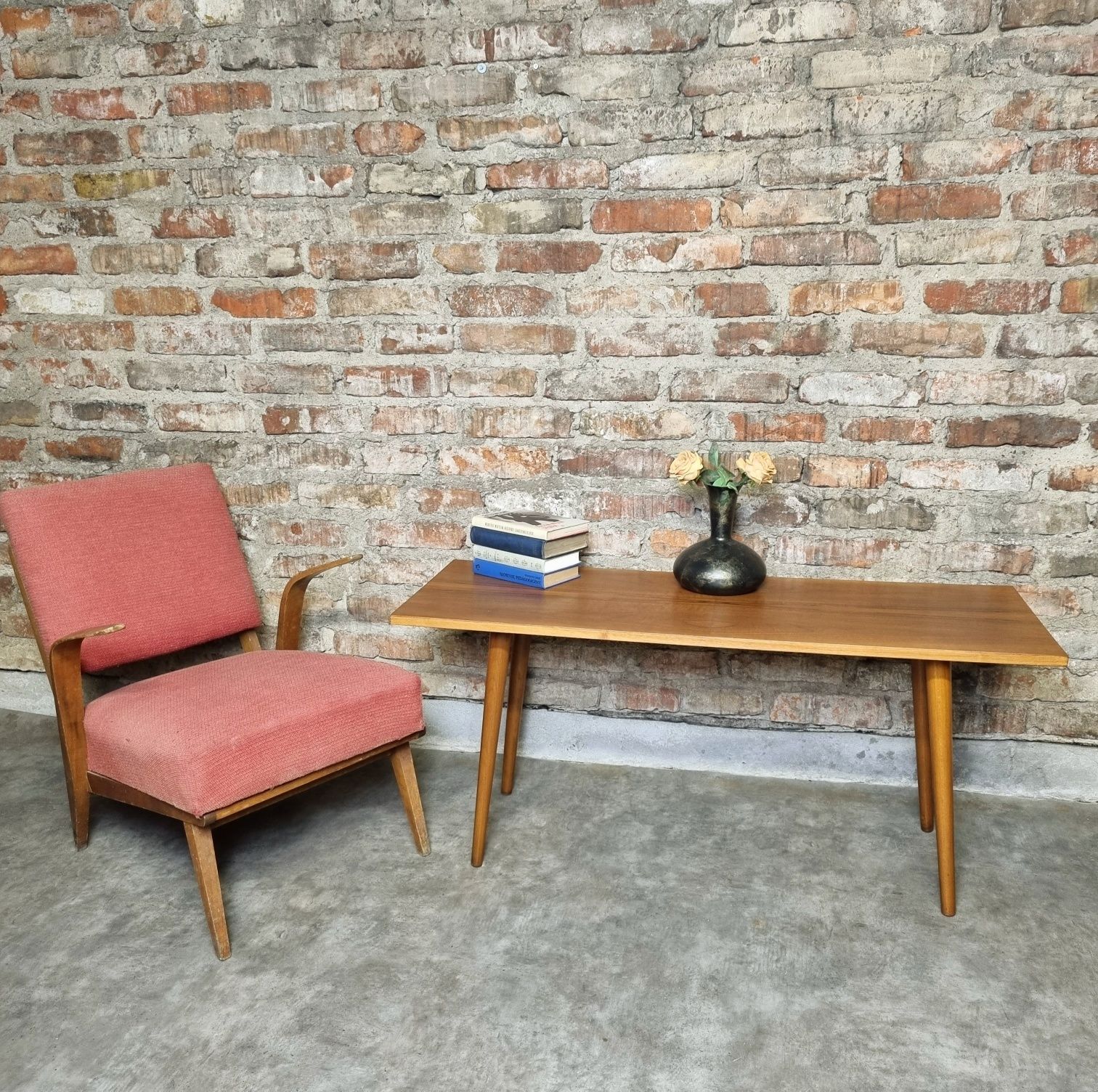 Stolik/ława prl vintage po renowacji