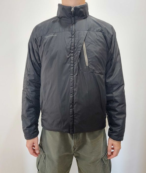 Quechua Decathlon Creation, Męska Kurtka Czarna, Сiepła i Lekka, r - M